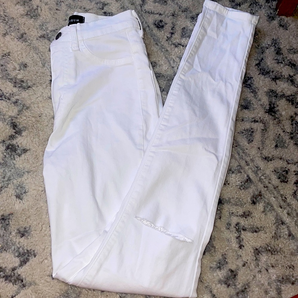 honeybun white jeggings